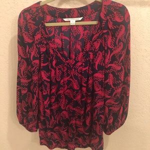 Diane Von Furstenberg Silk Blend Top